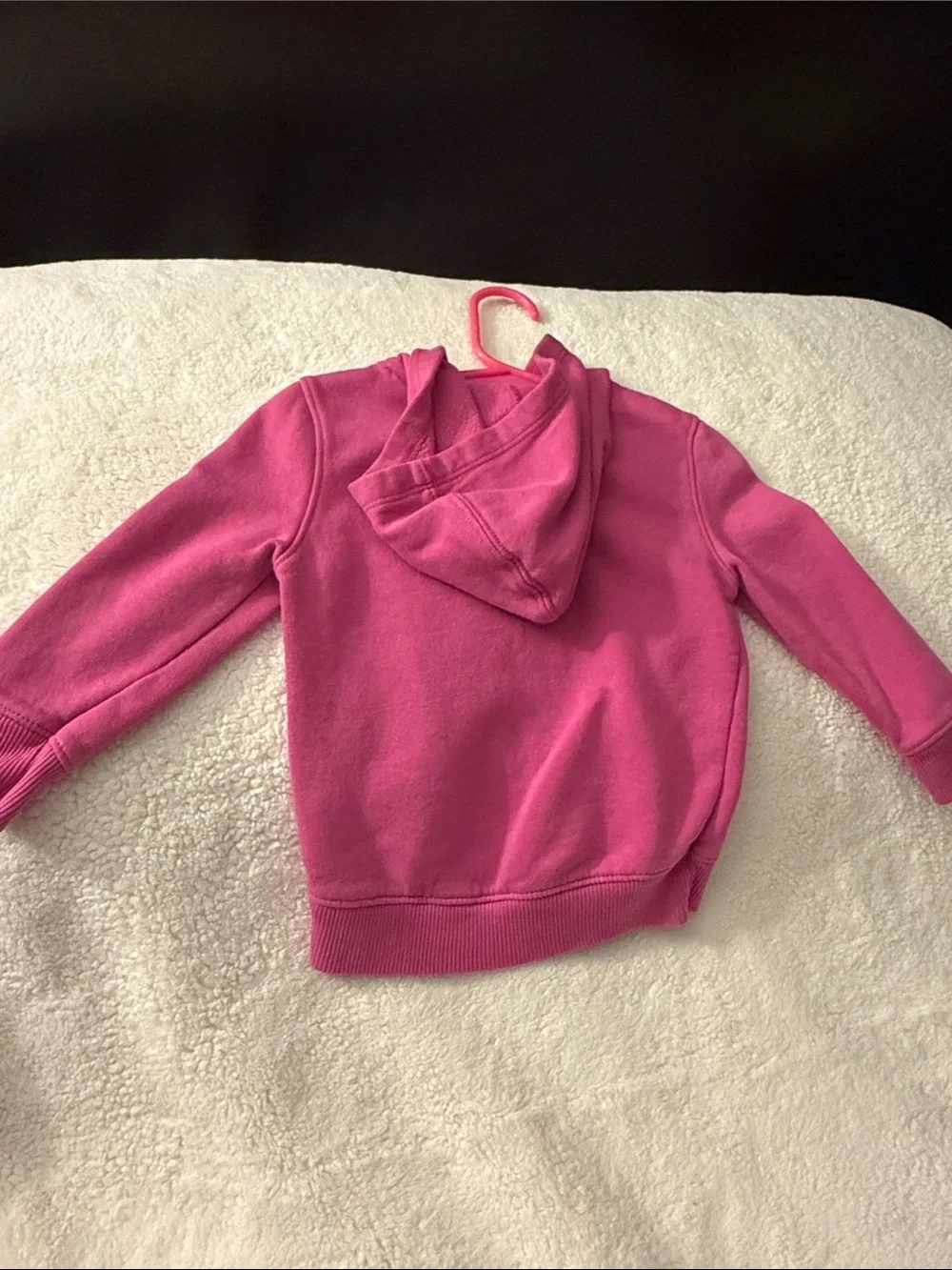 GAP Girls Yellow Hooded Zip Sweatshirt with Pink Logo